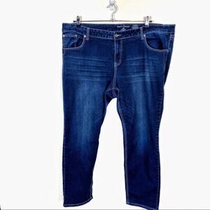 High Rise Stretch Jeans by Jean’s Denim SZ 24 Women's Stretch Curvy Dark Wash